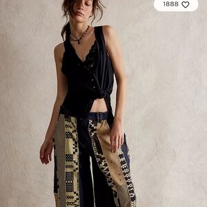 We The Free Ever After Pieced Barrel Jeans